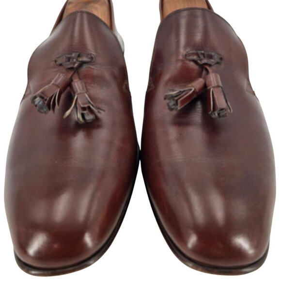 NEW Vintage Continentals Bally Swiss Dress Shoe 9 Brown Leather Loafer Old Stock main image 4